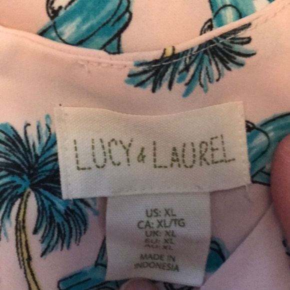 Lucy & Laurel pink/turquoise dress - Picture 5 of 6